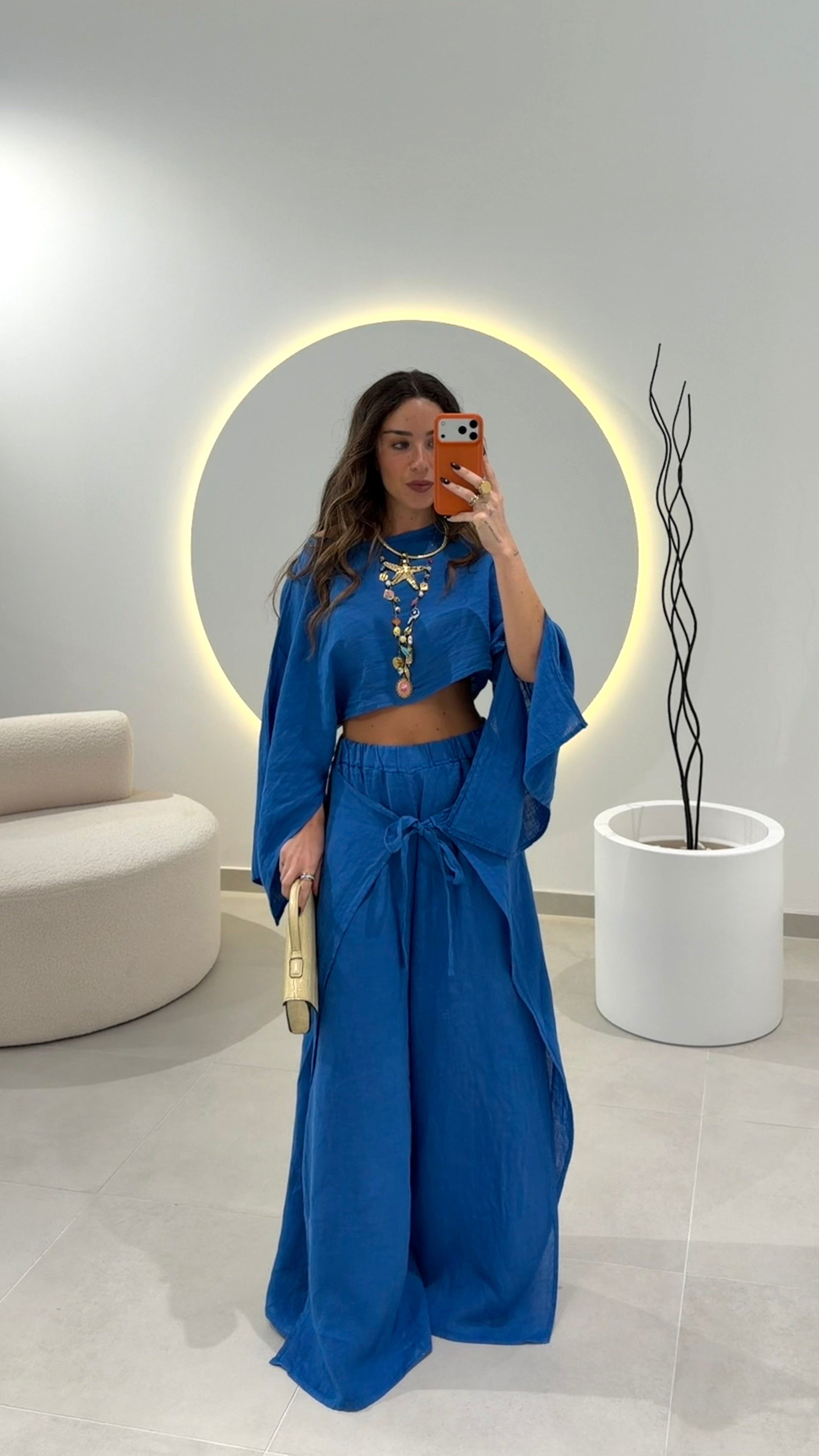 Linen Set Royal Blue