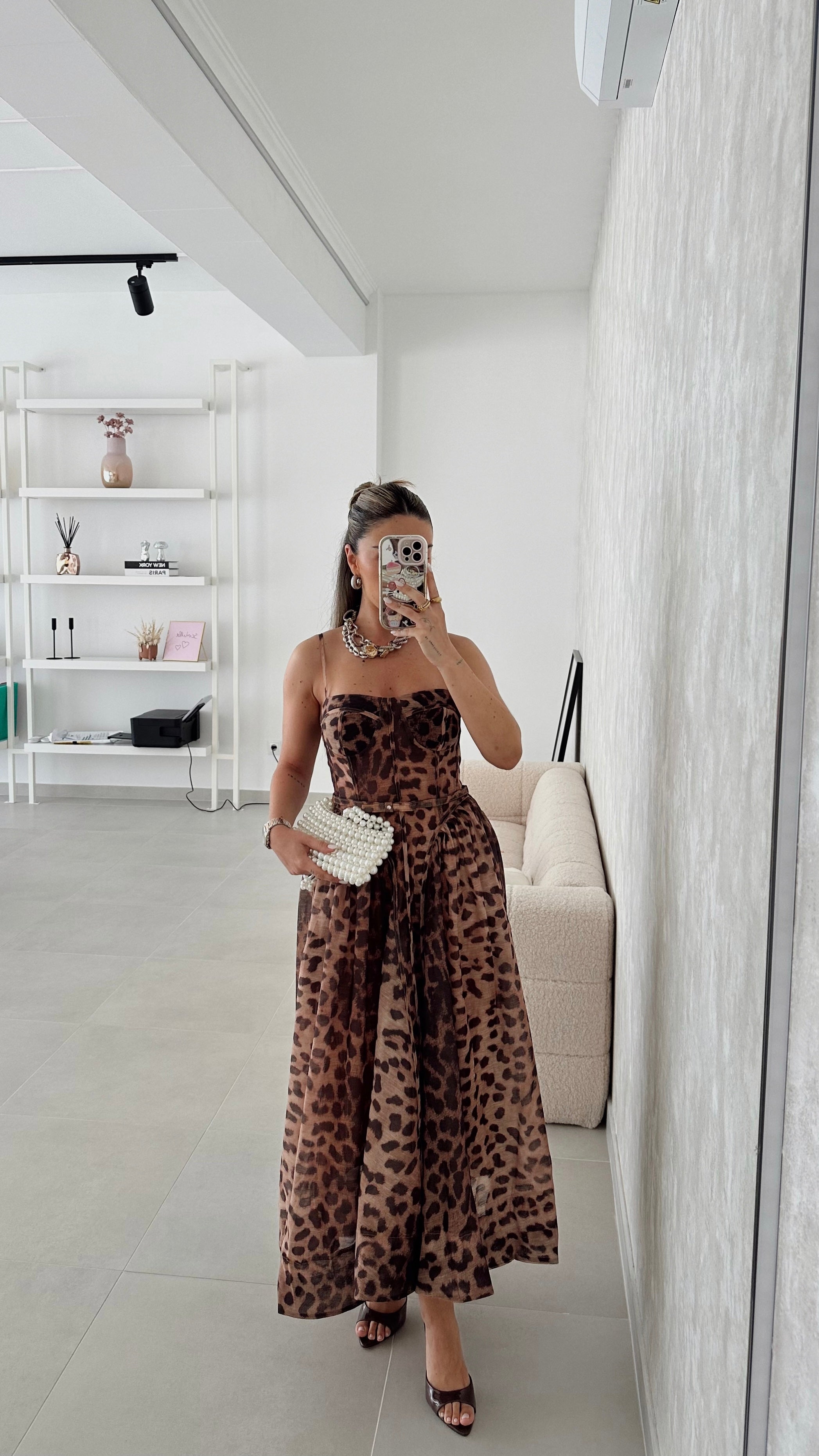 Vestido Leopardo Corset