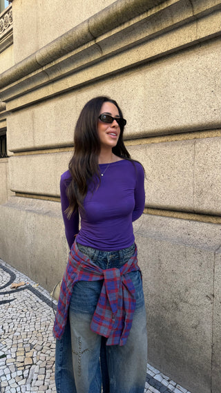 PRE-ORDER – Purple Cashmere Sweater – Shipping on Nov 10