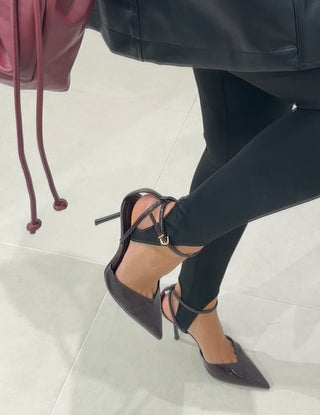 Leggings Ankle Detail Black