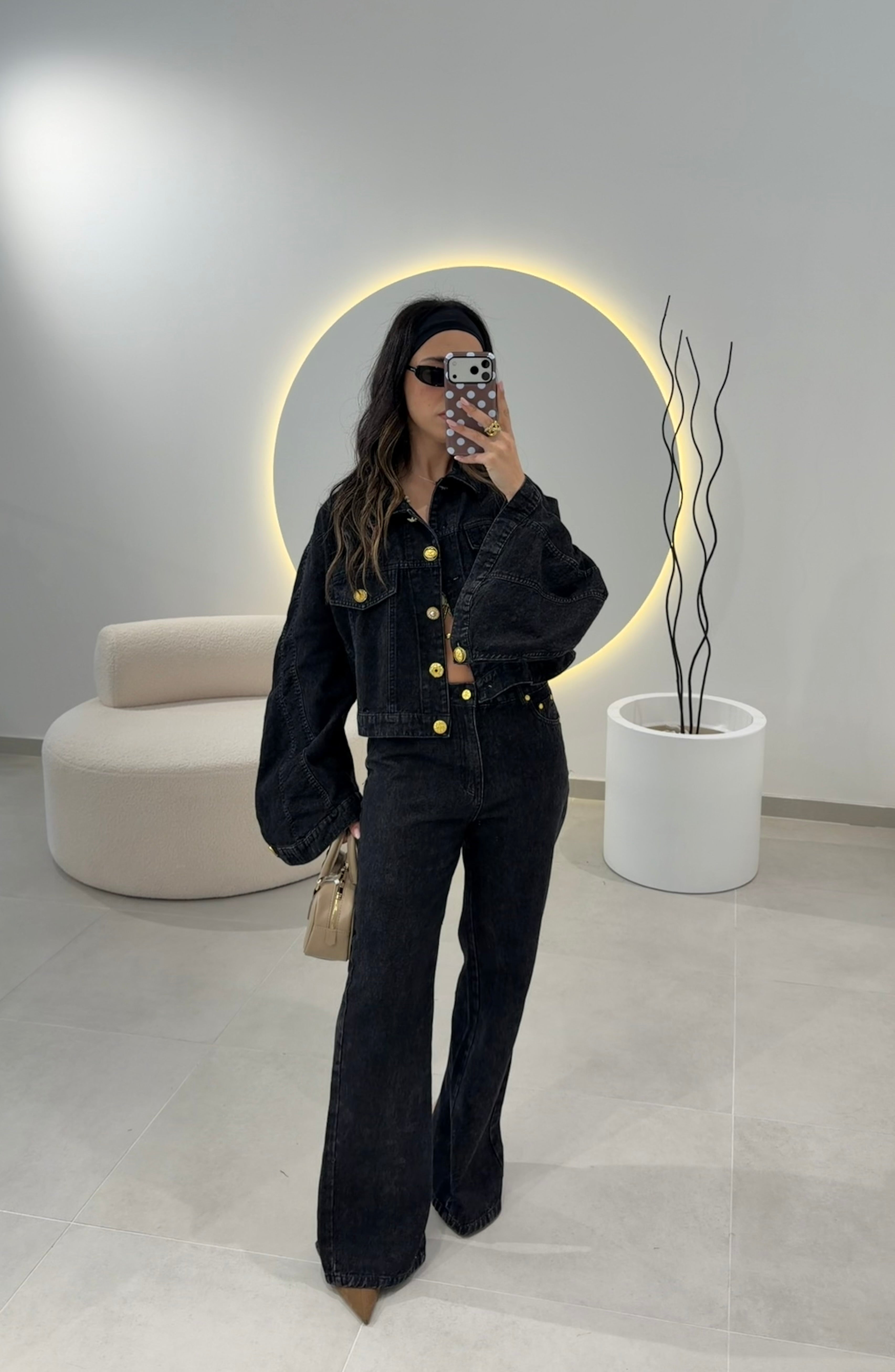 Black Denim Set