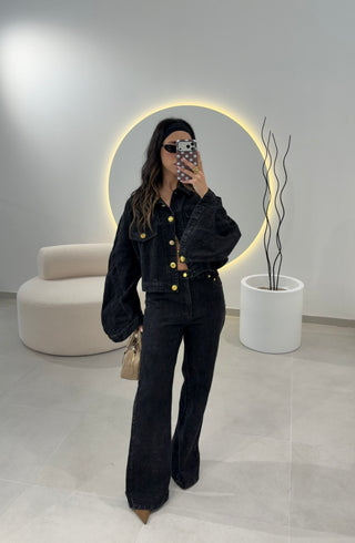 Black Denim Set
