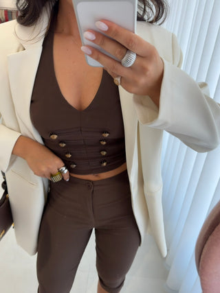 Halterneck Crop Top Lumina