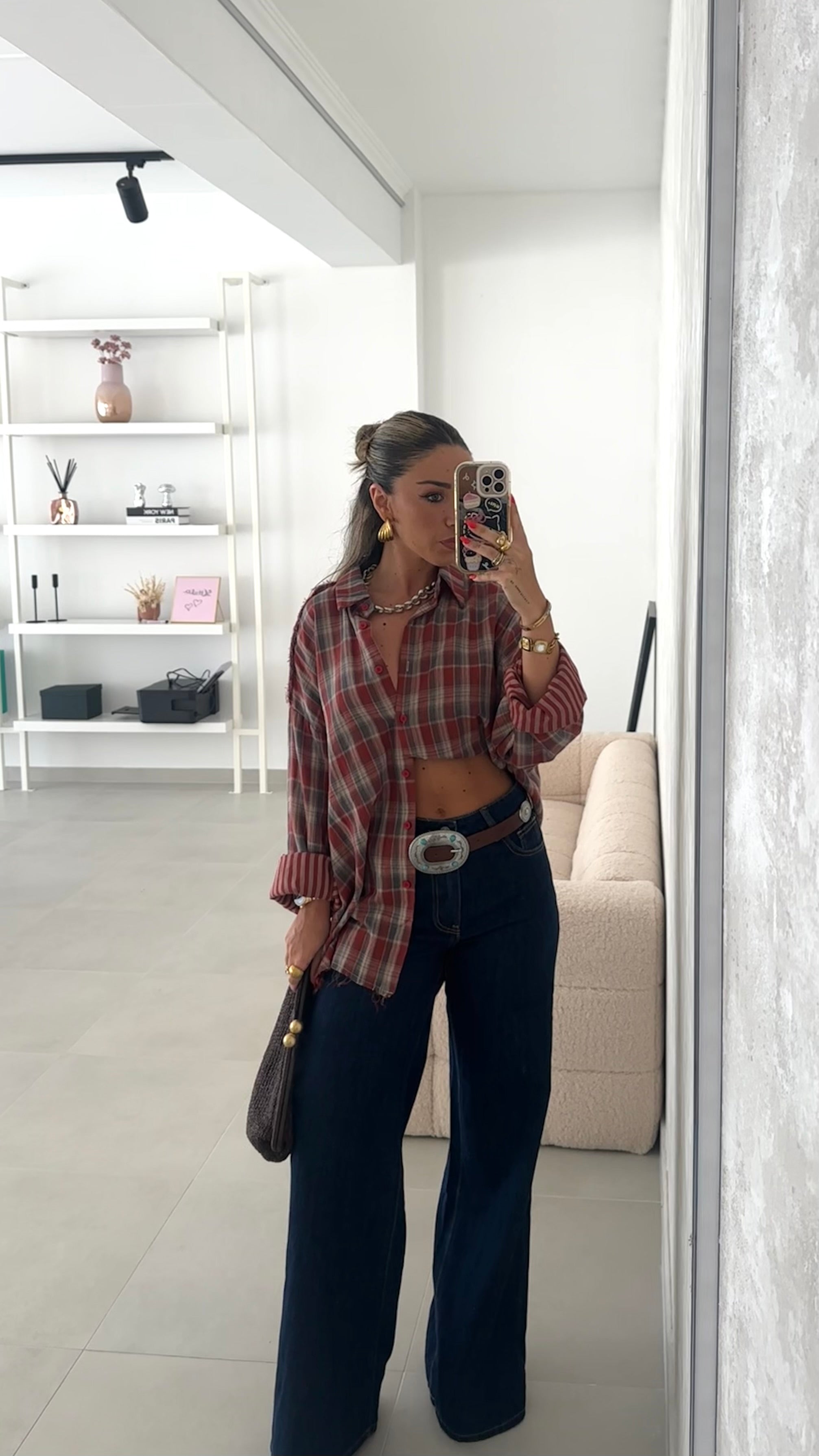Oversized Plaid Shirt