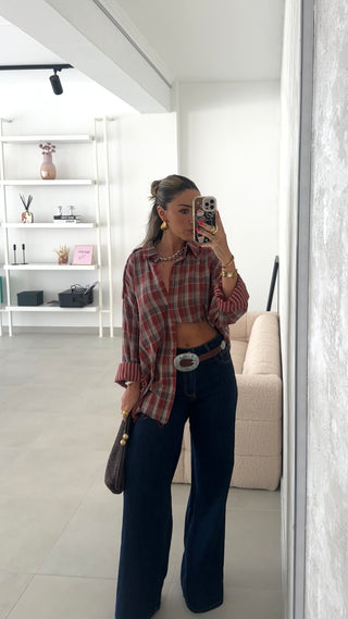 Oversized Plaid Shirt