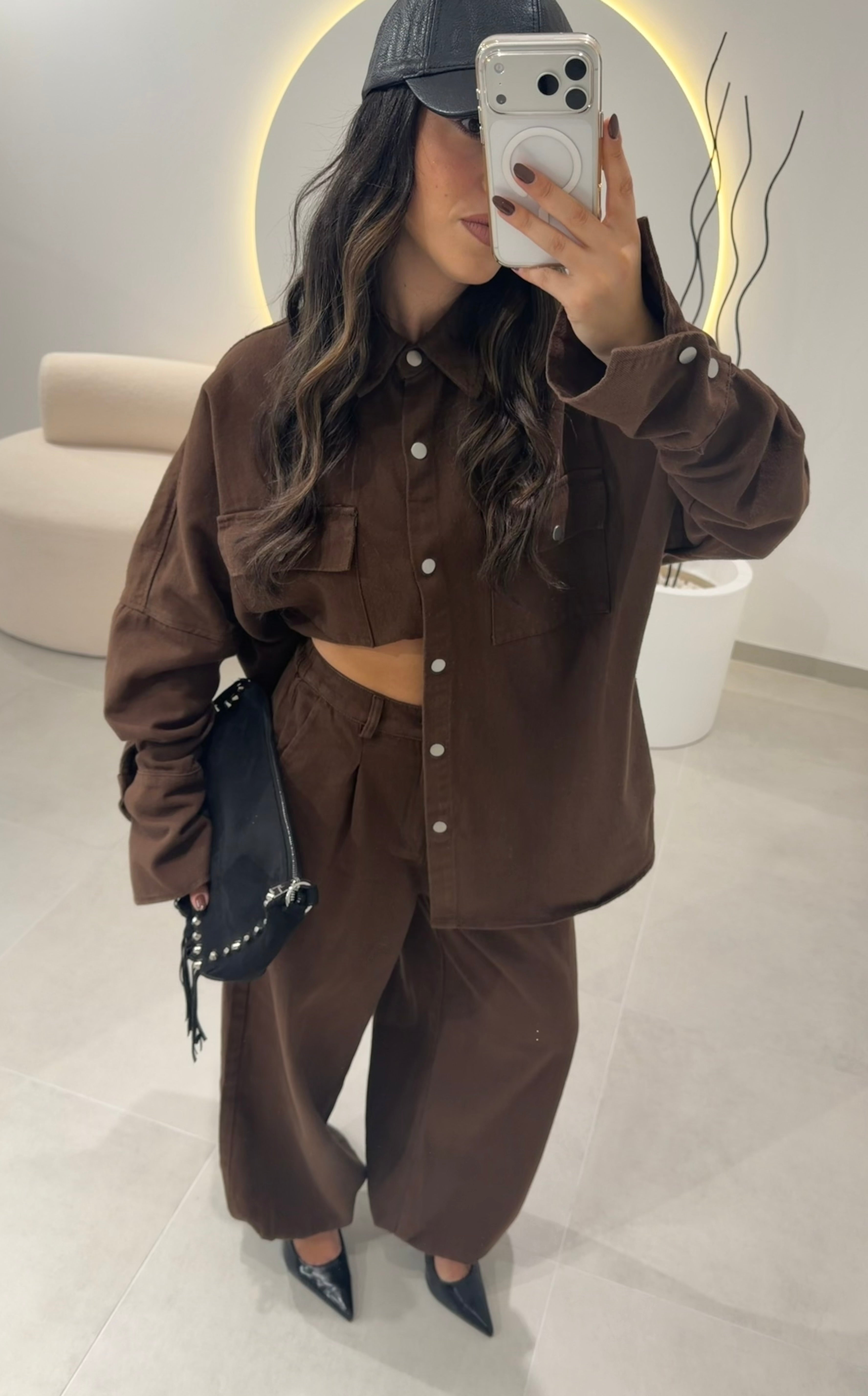 Denim Brown Set