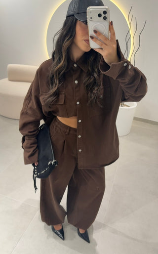 Denim Brown Set