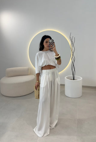 White Classic Pants