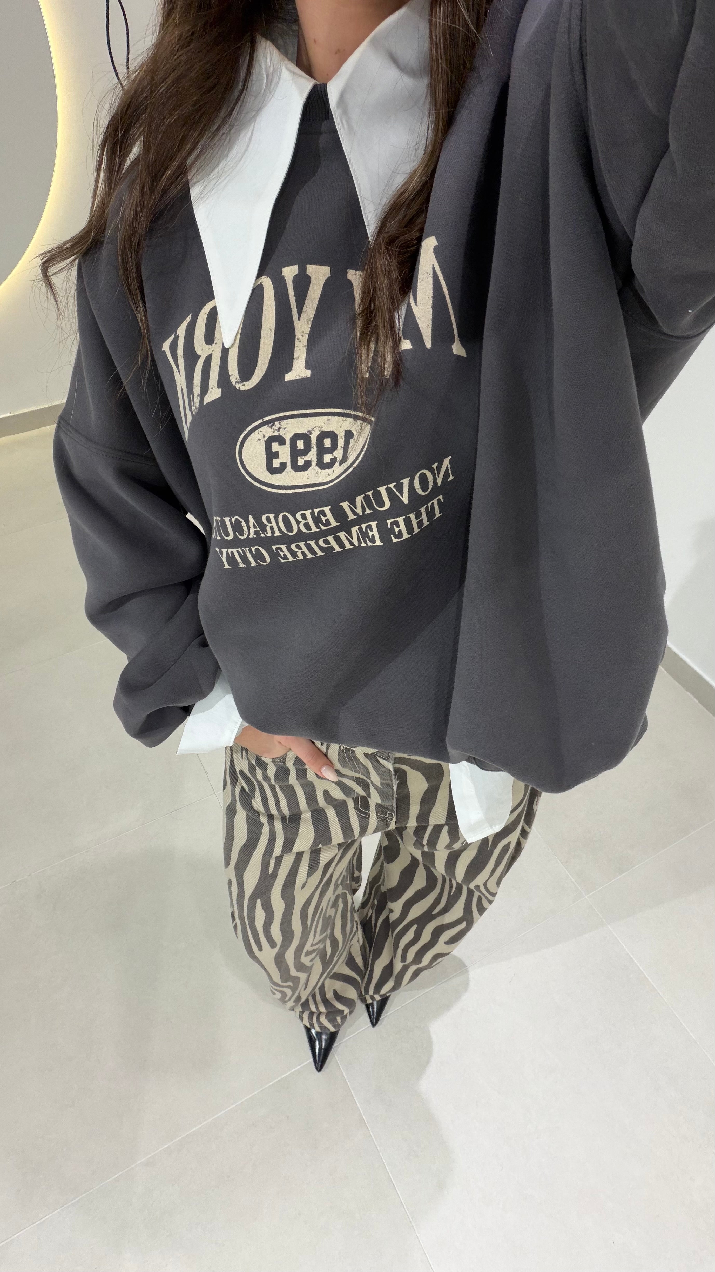 Grey Oversize Sweater