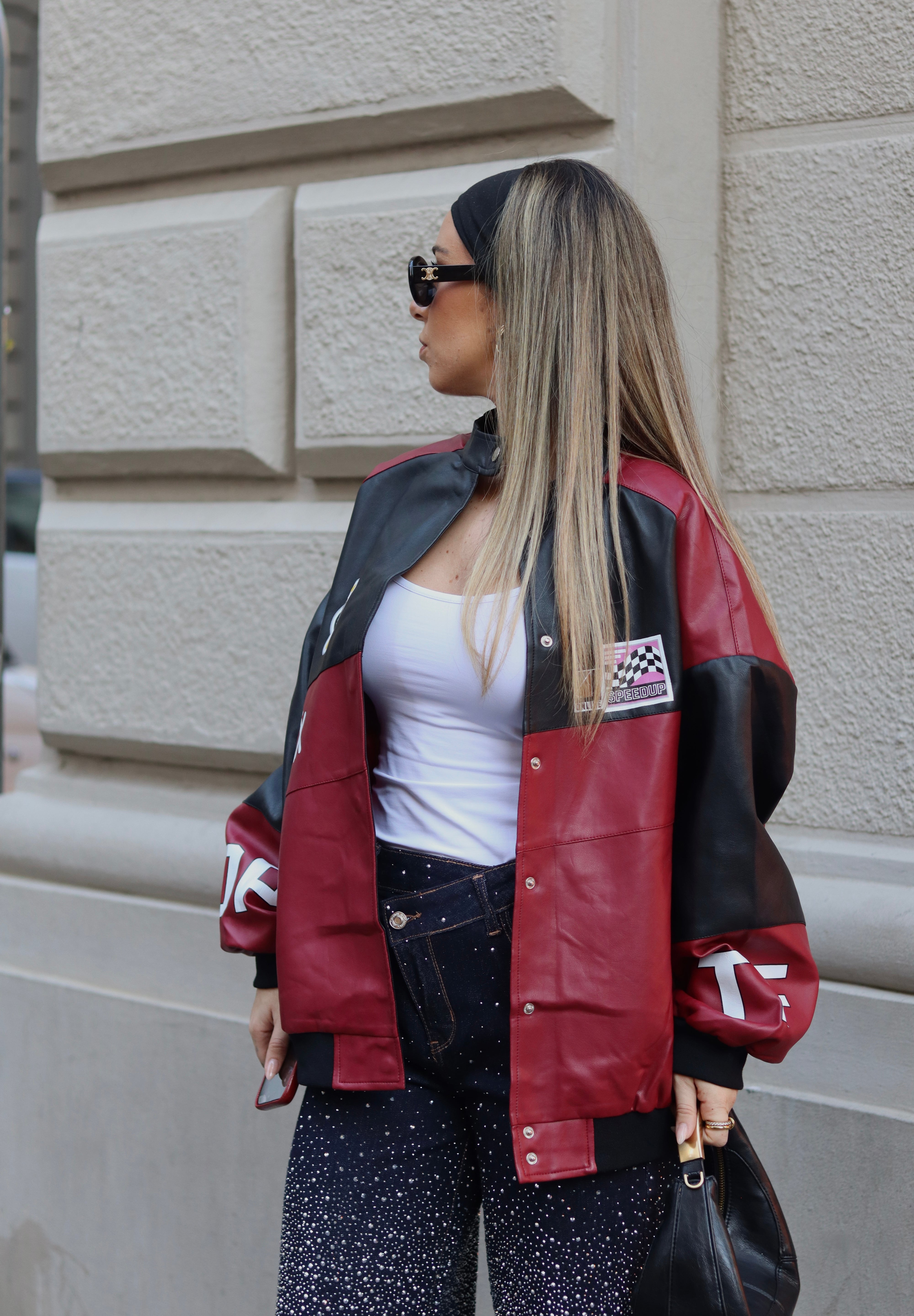 Red Biker Jacket