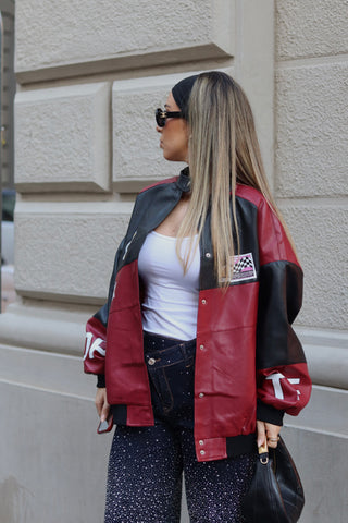Red Biker Jacket