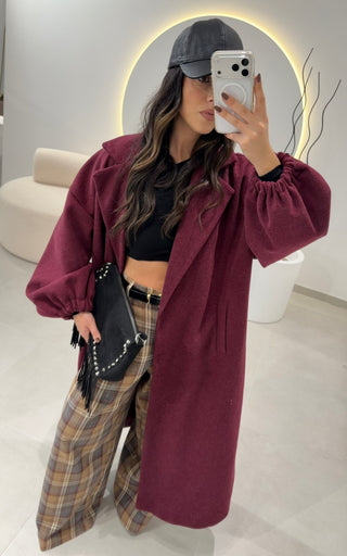 Bordeaux Oversize Coat