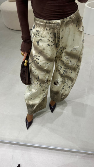 Leopard Jeans Balloon