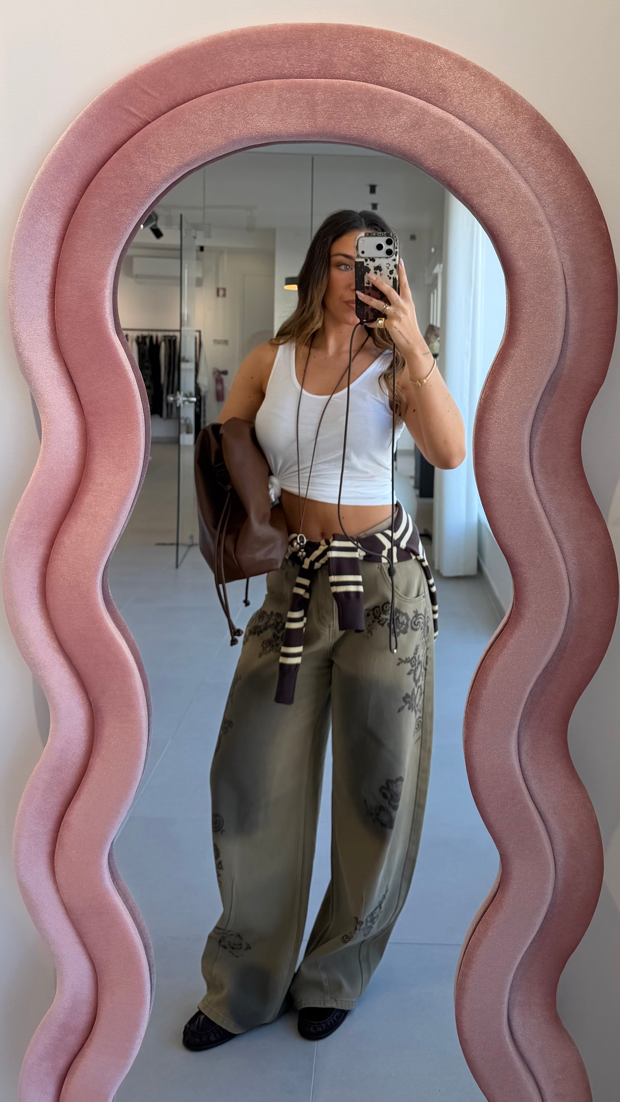 Olive Bloom Jeans