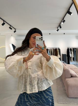 Lace Blouse With Buttons