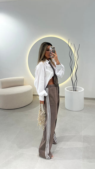 Calça Felpa Caqui