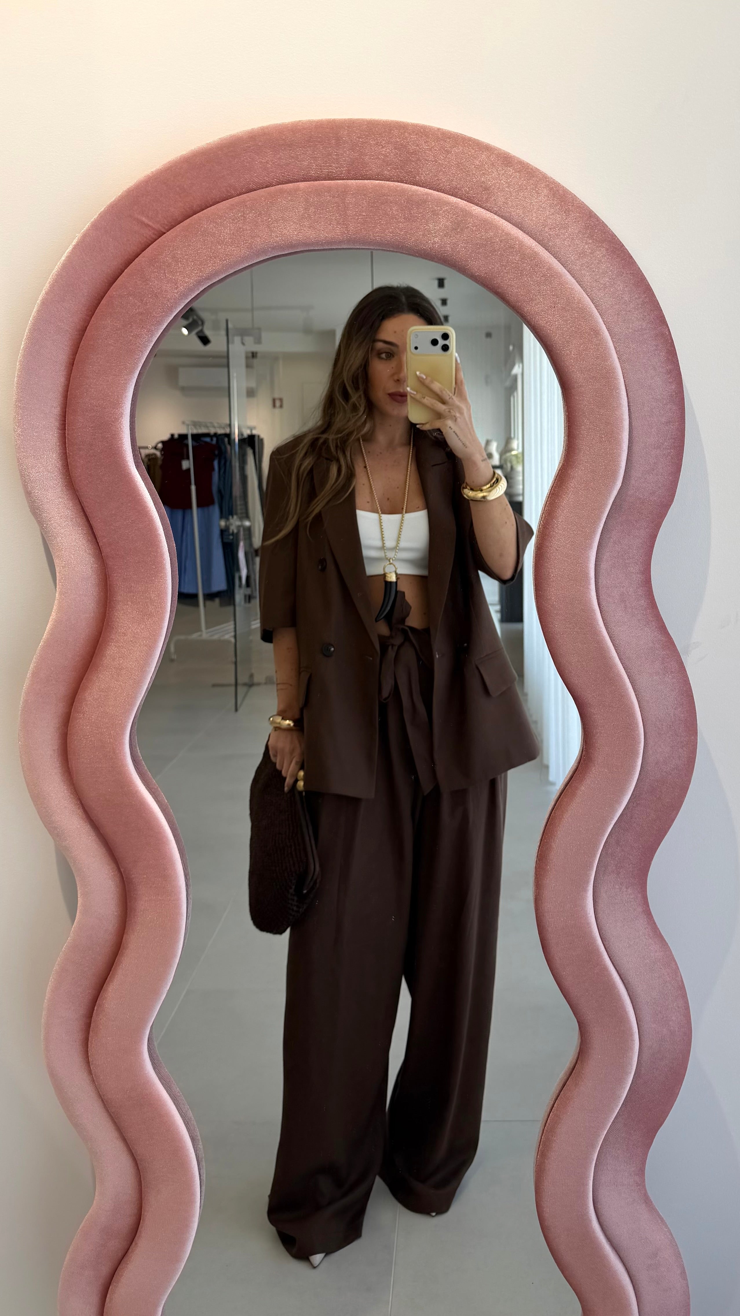 Chocolate Brown Blazer Lumina