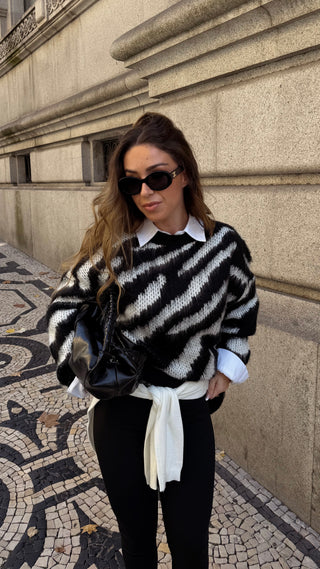 Zebra Oversized Knit