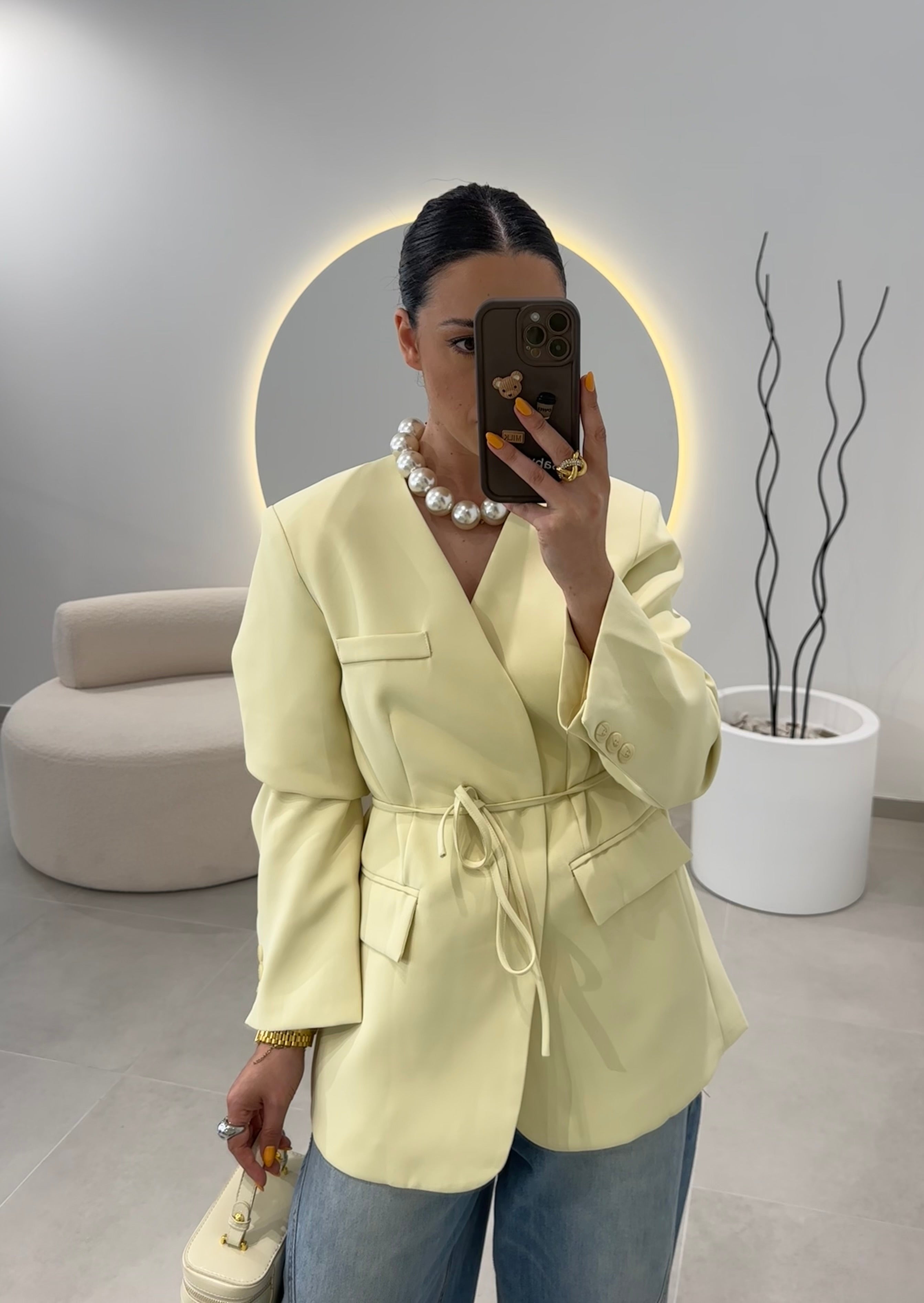Blazer Basic Amarelo Manteiga