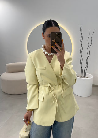 Blazer Basic Amarelo Manteiga