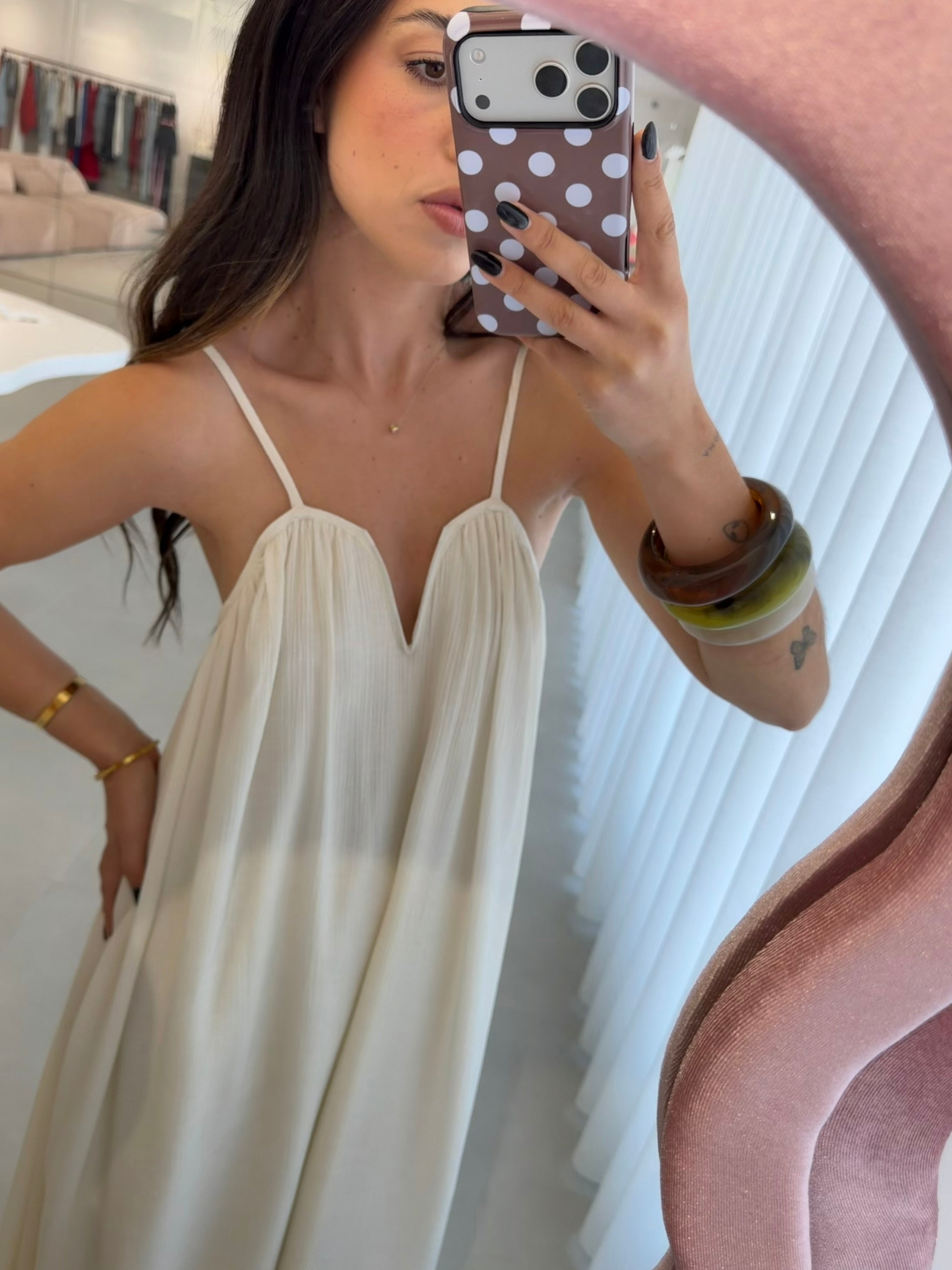 Cream Lumina Dress