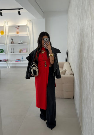 Asymmetrical Top in Red