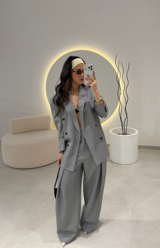 Grey Classic Trousers Lumina