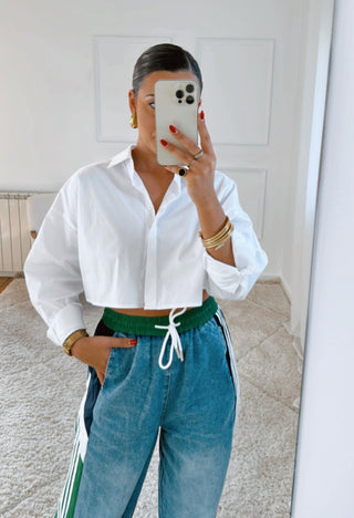 Camisa Branca Crop