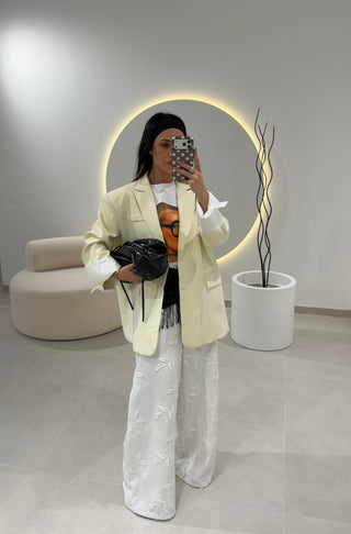 Butter Yellow Oversize Blazer