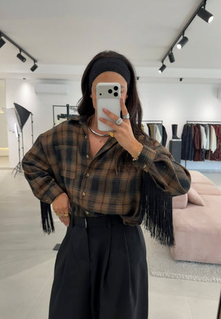 Tartan Fringe Shirt