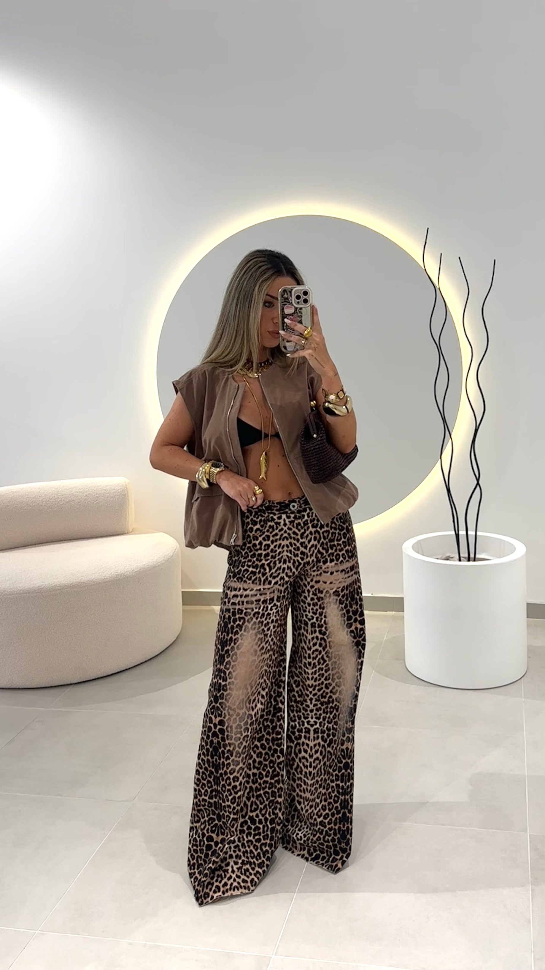 Leopard Print Jeans