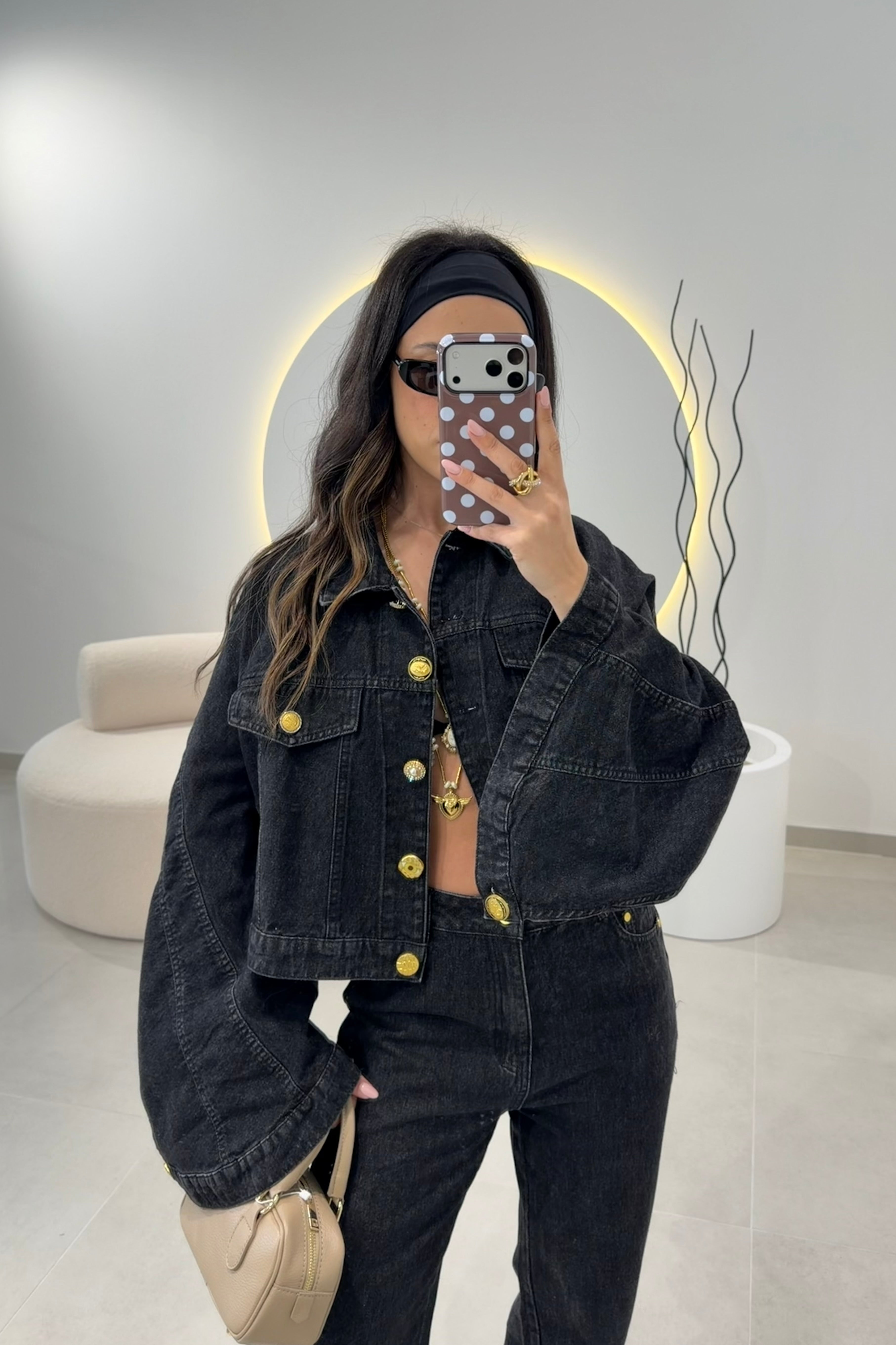 Black Denim Set