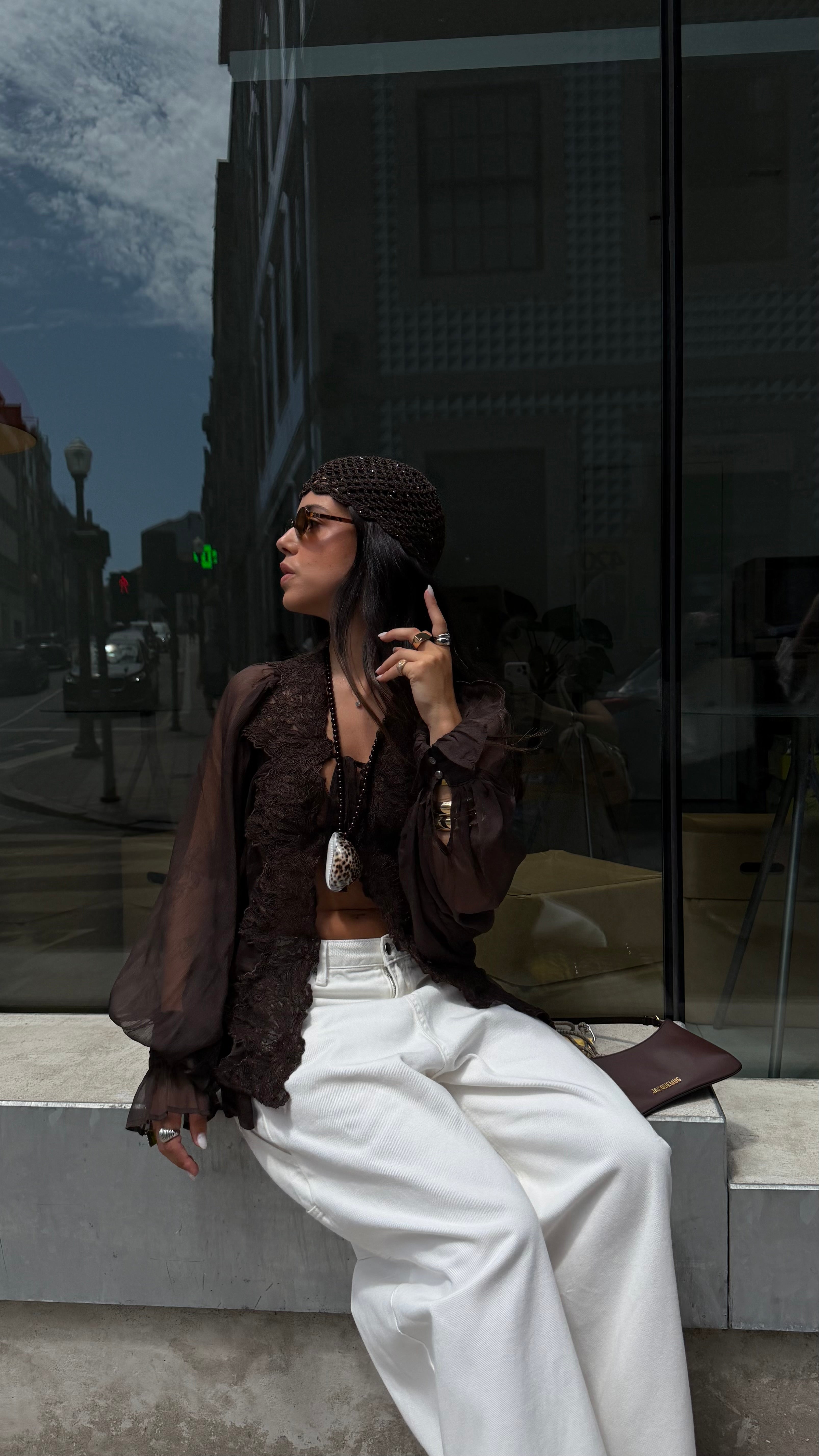 Lace Brown Blouse
