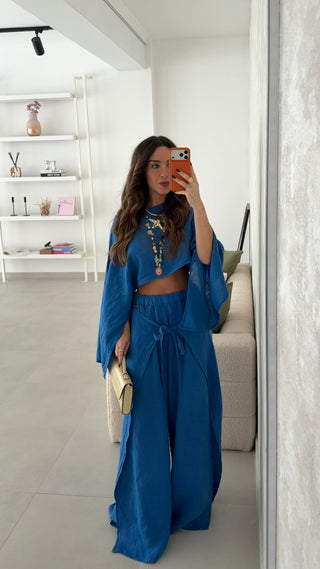 Linen Set Royal Blue