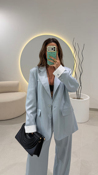 Baby Blue Blazer LUMINA