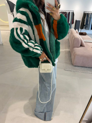 Green Faux Fur Jacket