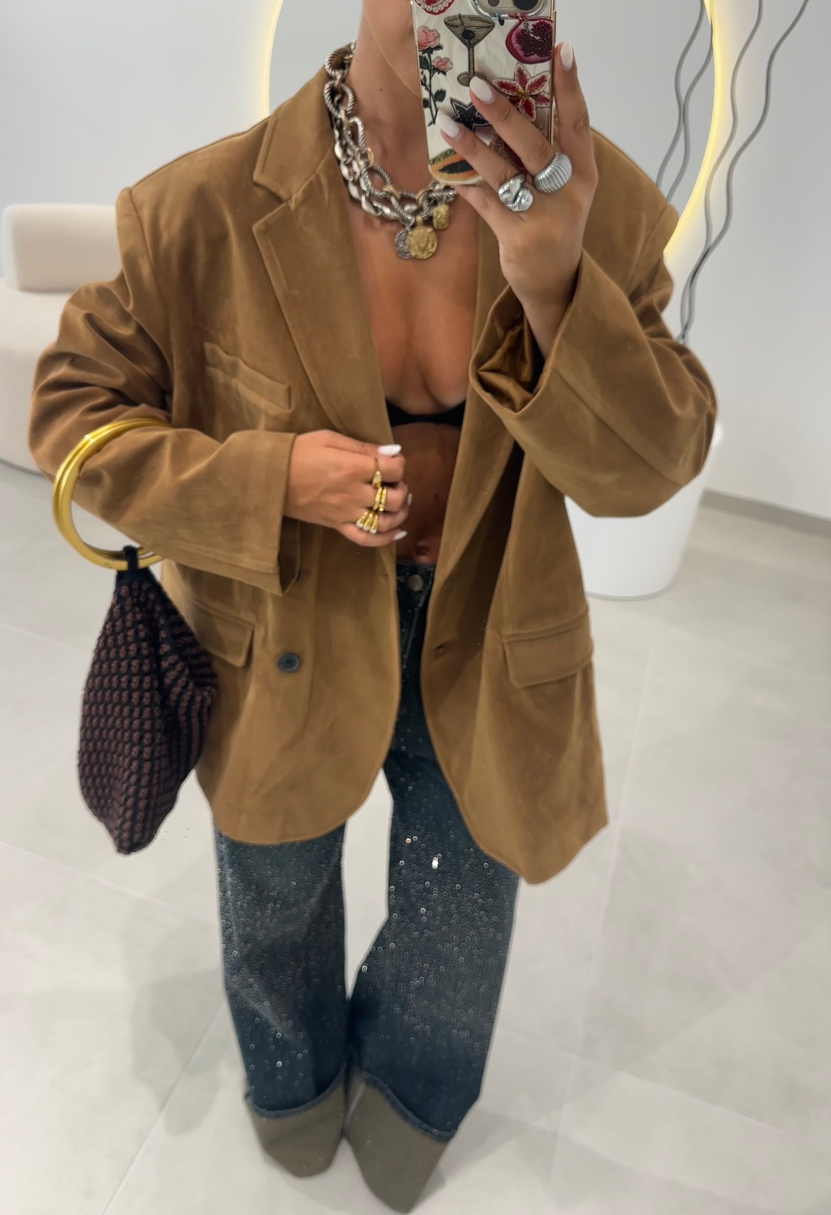 Blazer Oversize Camel Lumina