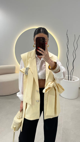 Colete Oversize Jóia Amarelo