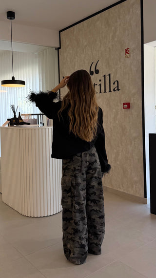 Rebel Camo Wide Leg Pants