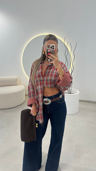 Oversized Plaid Shirt