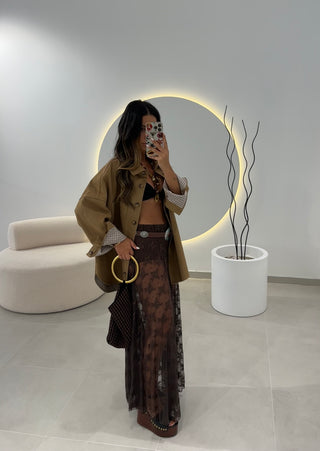 Lace Midi Skirt Lumina