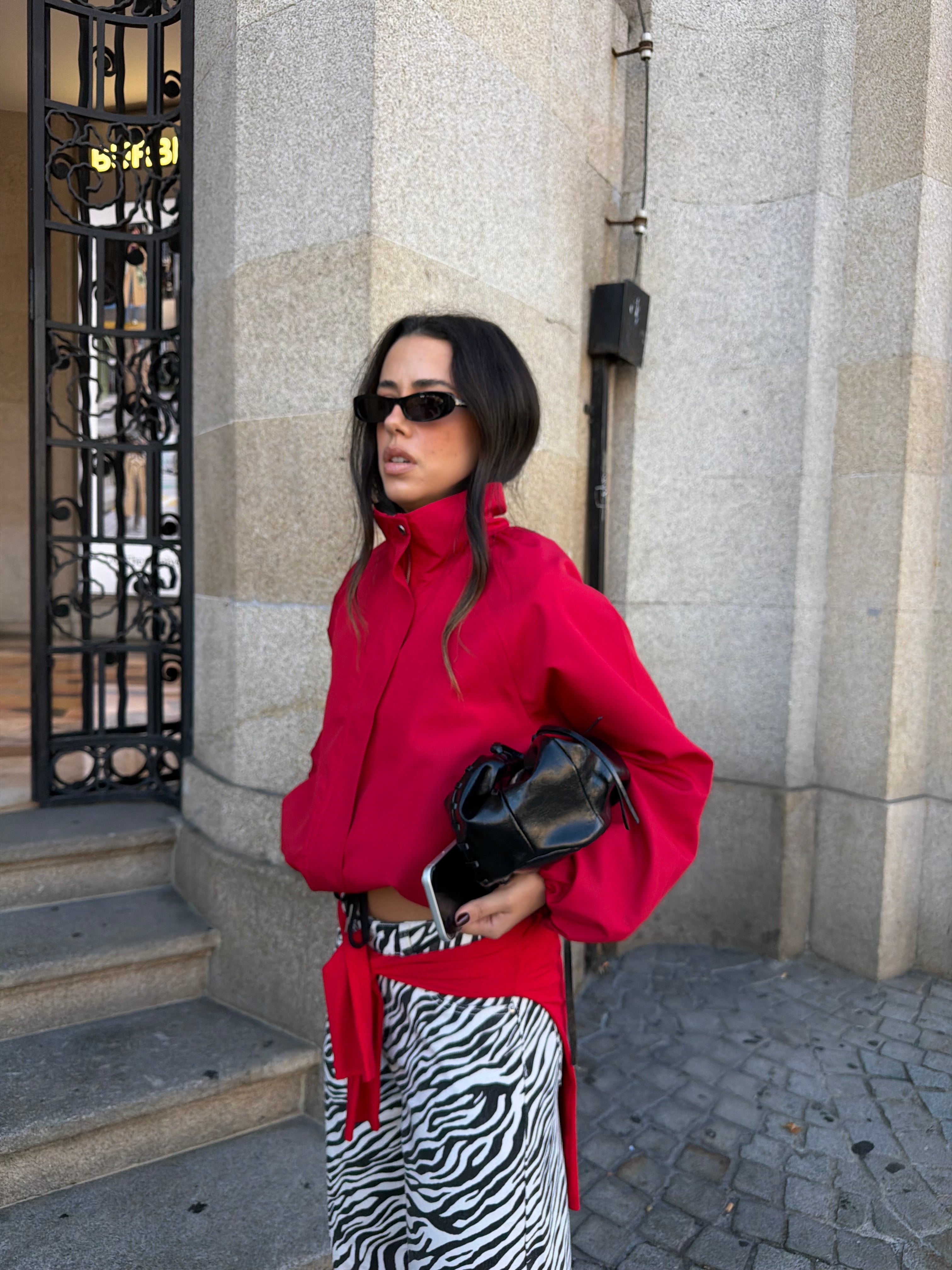 Red Bomber Jacket