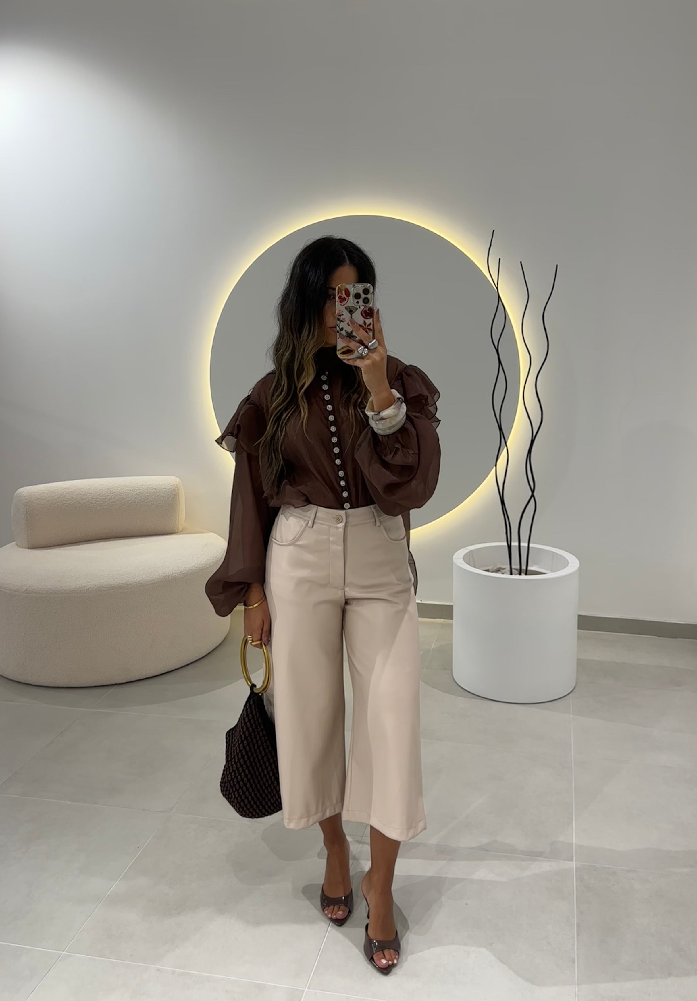 Cream Bermuda Shorts