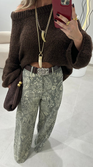 Brown Oversize Knit