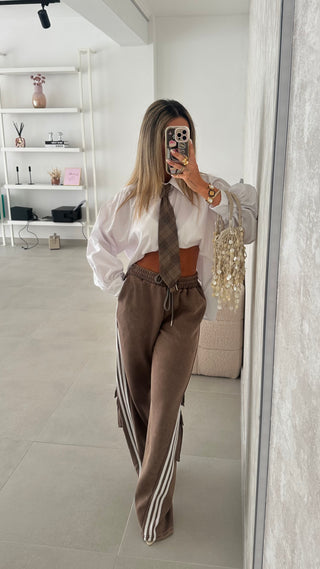 Calça Felpa Caqui
