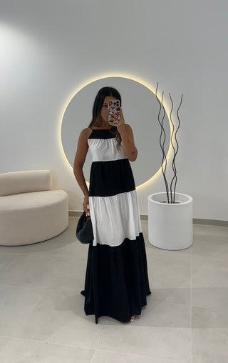 Maxi Dress Black and White