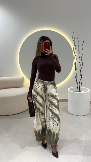 Leopard Jeans Balloon