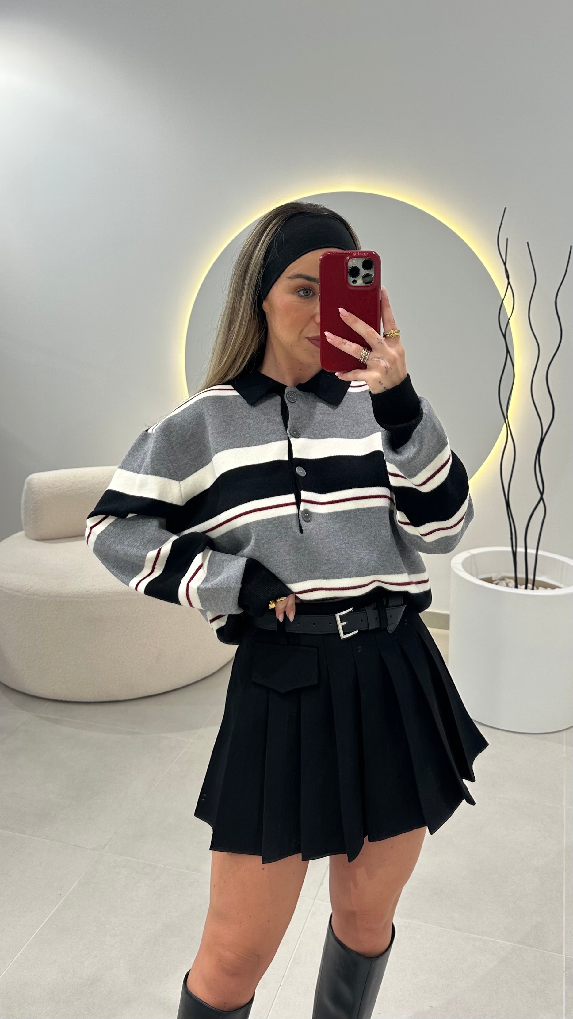 Mini Skirt with Belt