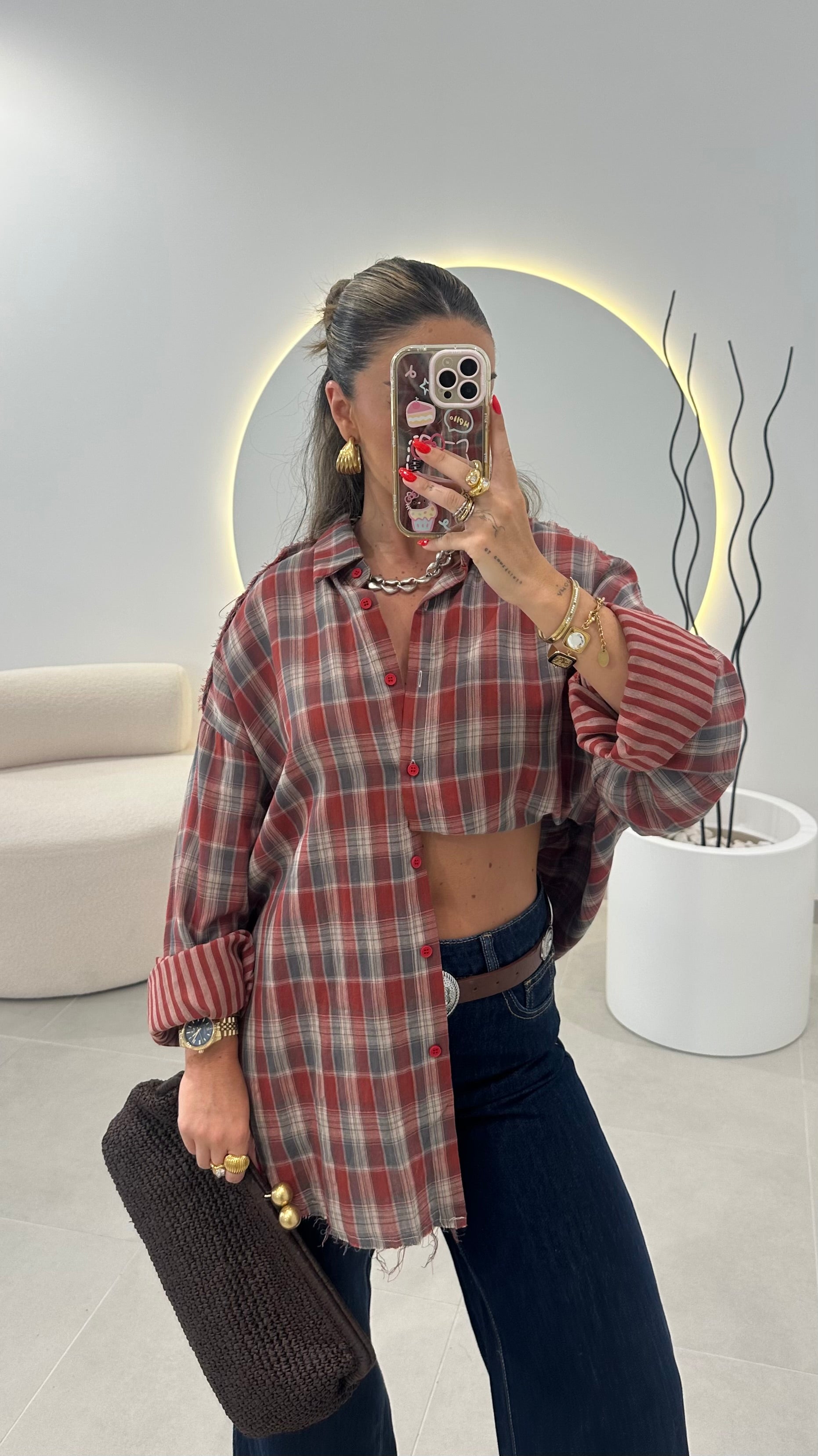 Oversized Plaid Shirt