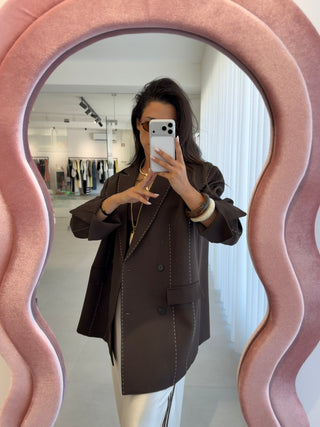 Brown Oversize Blazer